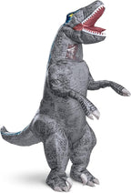 Jurassic World Blue Dinosaur Inflatable Adult Costume Size Standard by HalloweenStore.com