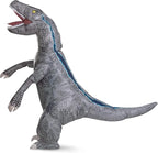Jurassic World Blue Dinosaur Inflatable Adult Costume Size Standard by HalloweenStore.com