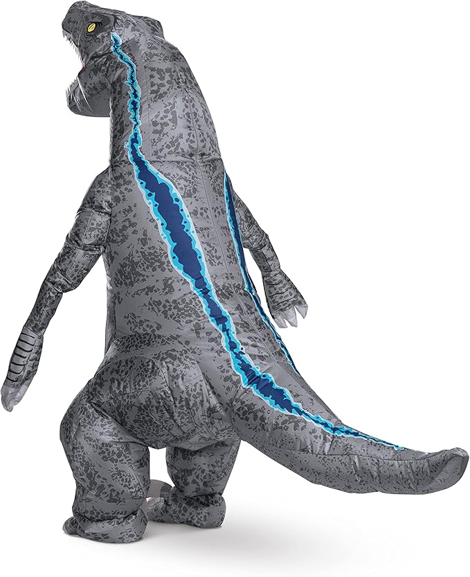 Jurassic World Blue Dinosaur Inflatable Adult Costume Size Standard by HalloweenStore.com