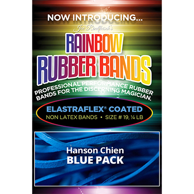Joe Rindfleisch's Rainbow Rubber Bands (Hanson Chien - Blue Pack) by Joe Rindfleisch by Murphy's Magic Supplies, Inc.