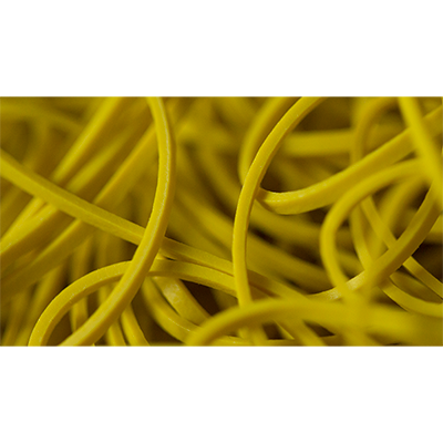 Joe Rindfleisch's Rainbow Rubber Bands (Russell Leeds -Yellow ) by Joe Rindfleisch by Murphy's Magic Supplies, Inc.