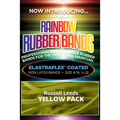 Joe Rindfleisch's Rainbow Rubber Bands (Russell Leeds -Yellow ) by Joe Rindfleisch by Murphy's Magic Supplies, Inc.