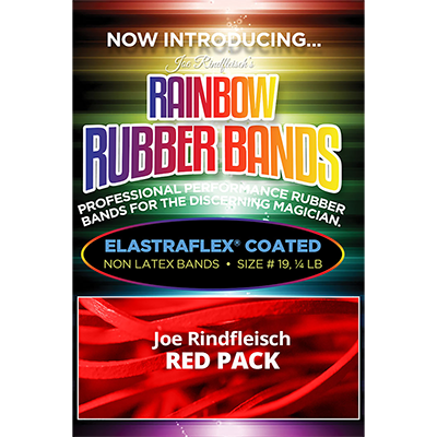Joe Rindfleisch's Rainbow Rubber Bands (Joe Rindfleisch - Red Pack) by Joe Rindfleisch by Murphy's Magic Supplies, Inc.