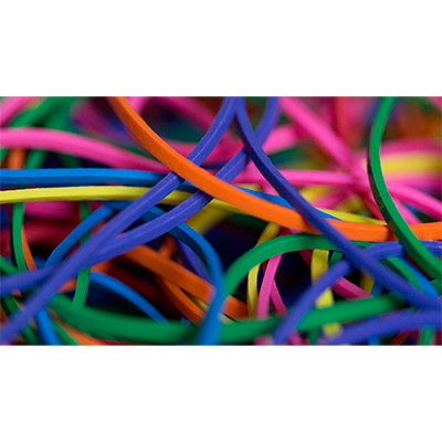 Joe Rindfleisch's Rainbow Rubber Bands (Rainbow Pack) by Joe Rindfleisch by Murphy's Magic Supplies, Inc.