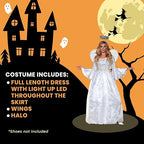 Heavenly Angel Light Up Adult Women's Costume Small 4-6 by HalloweenStore.com
