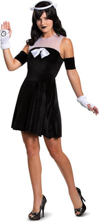 Alice Angel Bendy and The Ink Machine Deluxe Costume Dress for Women Small 4-6 by HalloweenStore.com