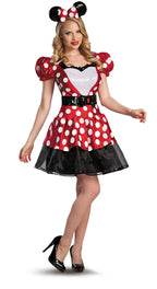 Disney Minnie Mouse Glam Red Classic Costume Dress for Women Large 12-14 by HalloweenStore.com