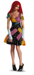 Sally Glam Dress Nightmare Before Christmas Costume for Women Medium 8-10 by HalloweenStore.com