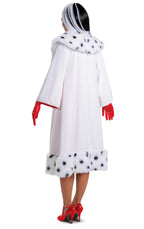 Cruella de Vil Deluxe Coat Costume for Women Small 4-6 by HalloweenStore.com
