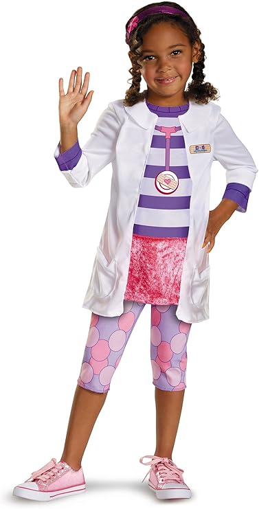 Disney Doc McStuffins Pet Vet Classic Child Costume Medium 7-8 by HalloweenStore.com