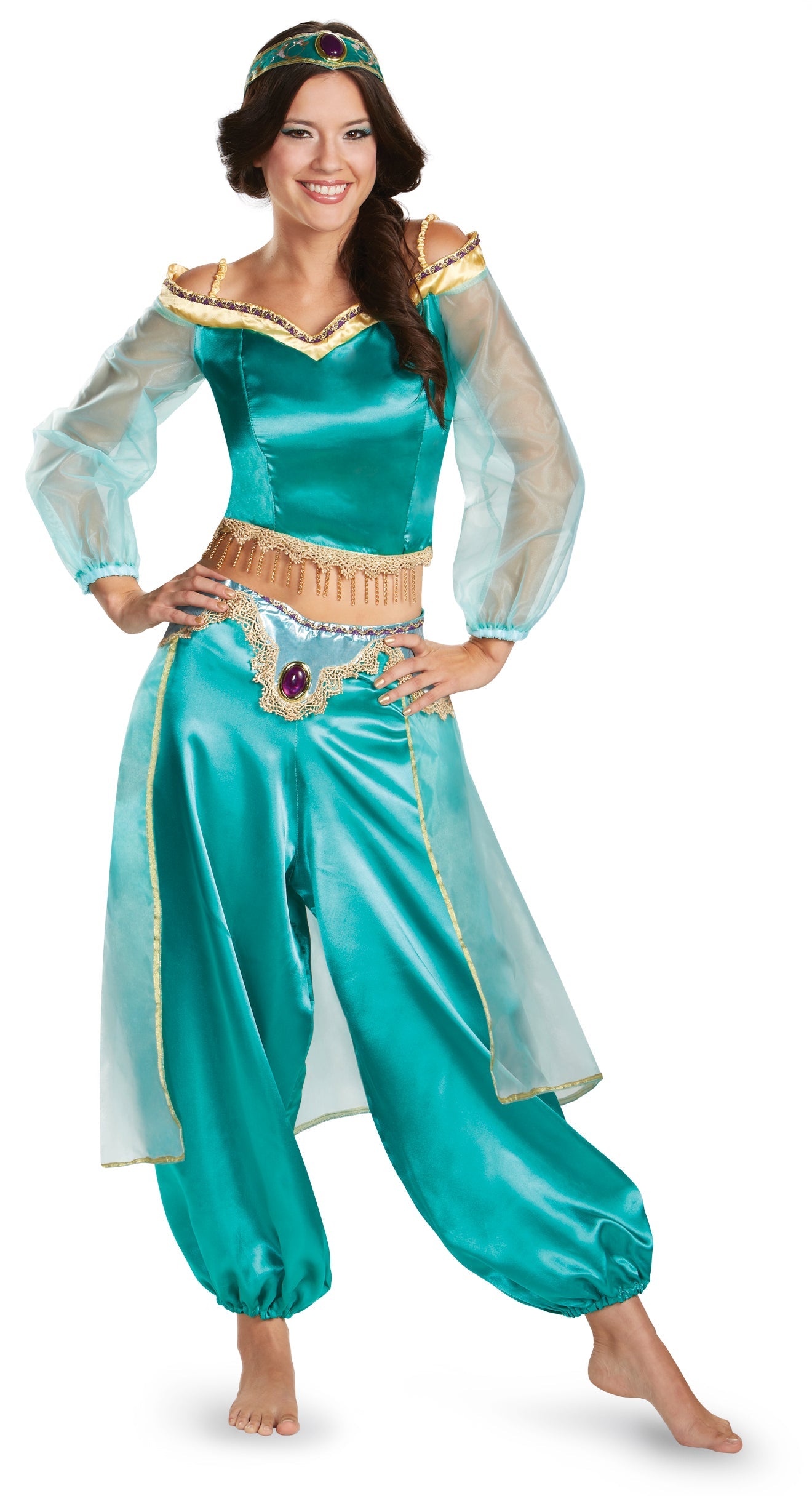 Disney Jasmine Fab Prestige Costume for Women by HalloweenStore.com