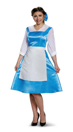 Disney Bell Blue Dress Beauty and the Beast Child Costume Size Medium 7-8 by HalloweenStore.com