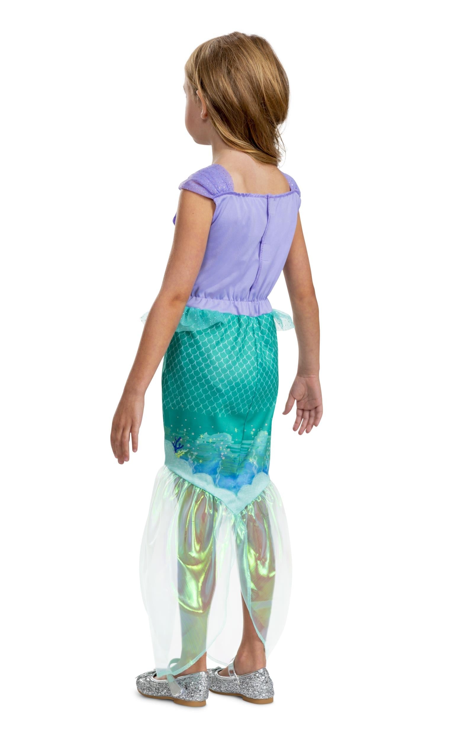 Disney Little Mermaid Ariel Princess Deluxe Toddler Costume 3T-4T by HalloweenStore.com