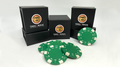Expanded Shell Poker Chip Green plus 4 Regular Chips (PK001G) by Tango Magic by Murphy's Magic Supplies, Inc.
