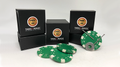 Magnetic Poker Chip Green plus 3 regular chips (PK003G) by Tango Magic by Murphy's Magic Supplies, Inc.