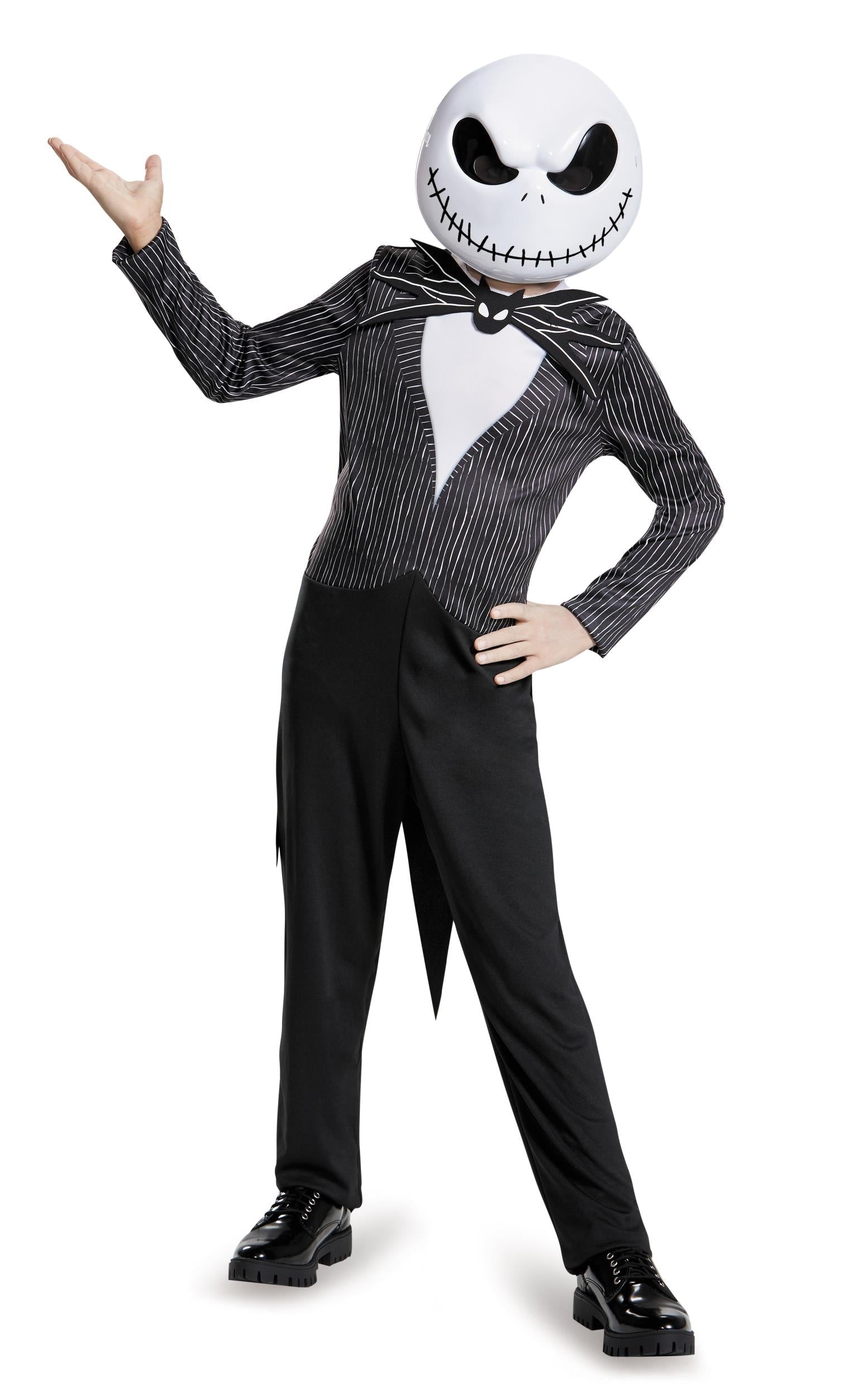 Jack Skellington Nightmare Before Christmas Child Deluxe Costume Large 10-12 by HalloweenStore.com