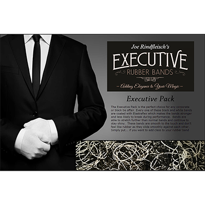 Joe Rindfleisch's Executive Rubber Bands (B&W Combo) by Joe Rindfleisch by Murphy's Magic Supplies, Inc.