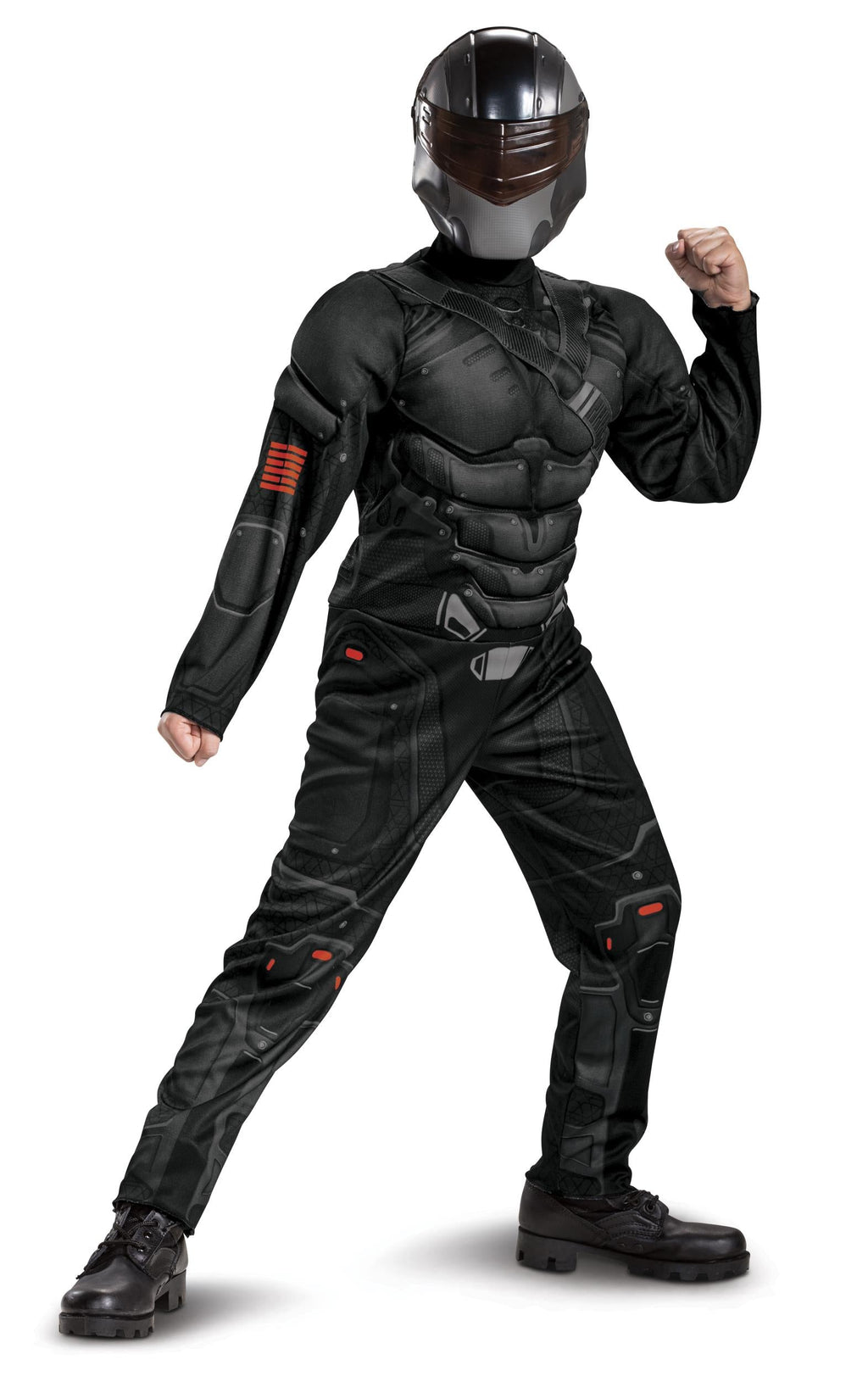 GI Joe Snake Eyes Classic Muscle Chest Child Costume Small 4-6 by HalloweenStore.com