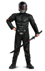 GI Joe Snake Eyes Classic Muscle Chest Child Costume Small 4-6 by HalloweenStore.com