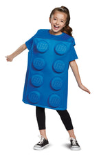 Blue Lego Brick Deluxe Child Costume Medium 7-8 by HalloweenStore.com