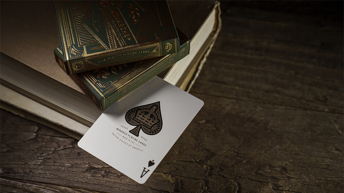 Monarch Playing Cards (Green) by theory11 by Murphy's Magic Supplies, Inc.