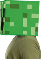 Creeper Block Head Minecraft Costume Mask Child Size by HalloweenStore.com