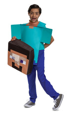 Minecraft Steve Adaptive Child Costume Large 10-12 by HalloweenStore.com