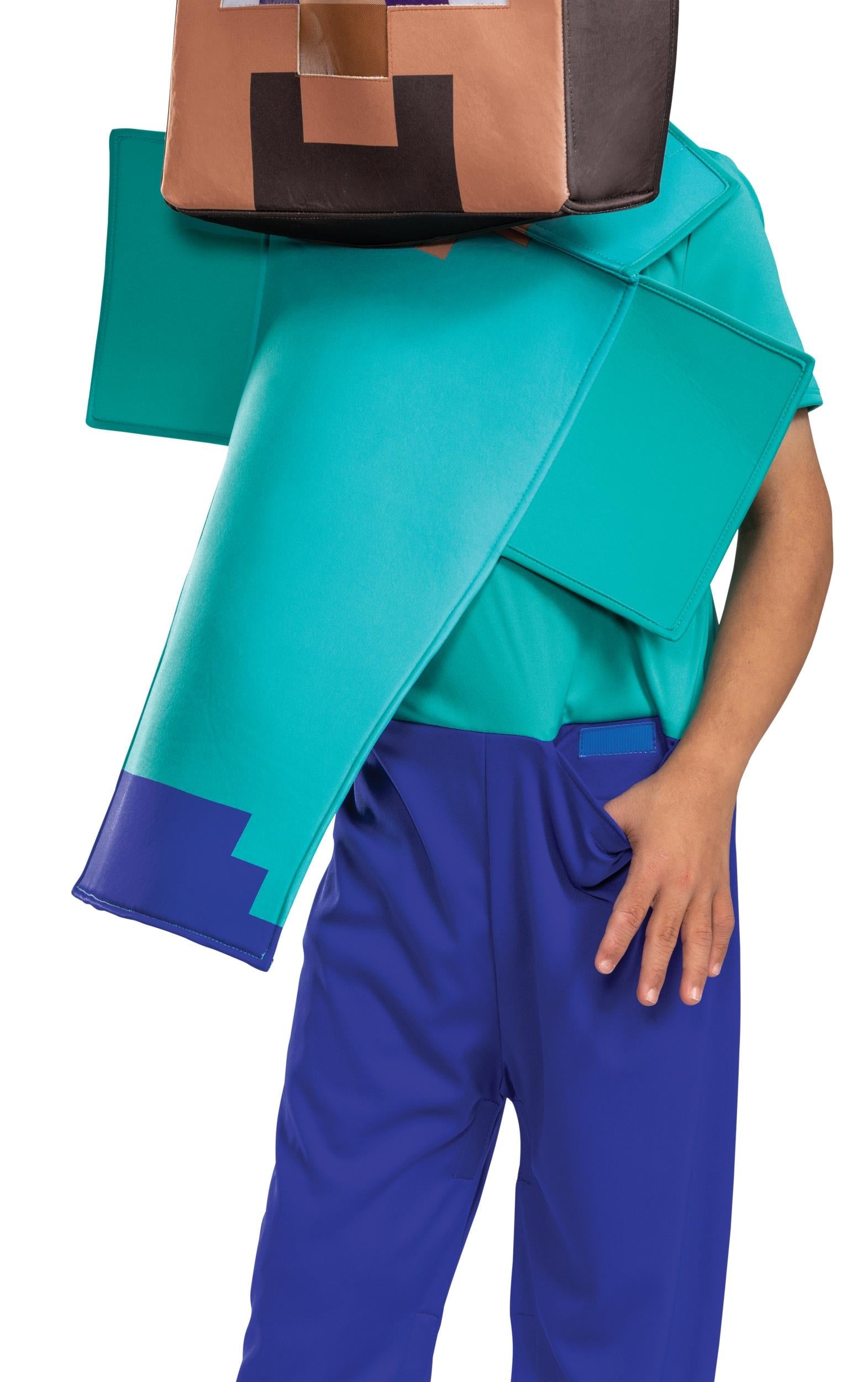 Minecraft Steve Adaptive Child Costume Large 10-12 by HalloweenStore.com