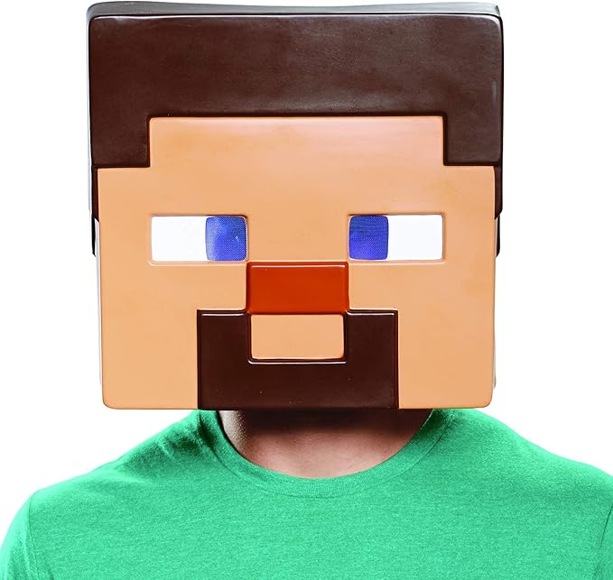 Minecraft Steve Adult Face Mask by HalloweenStore.com