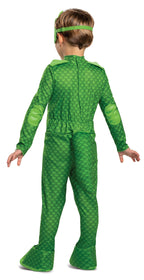 Gekko Deluxe Megasuit PJ Masks With Lights Toddler Costume 3T-4T by HalloweenStore.com