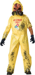 InCharacter Zombie Hazmat Hazard Jumpsuit Deluxe Child Costume Size Medium 8 by HalloweenStore.com