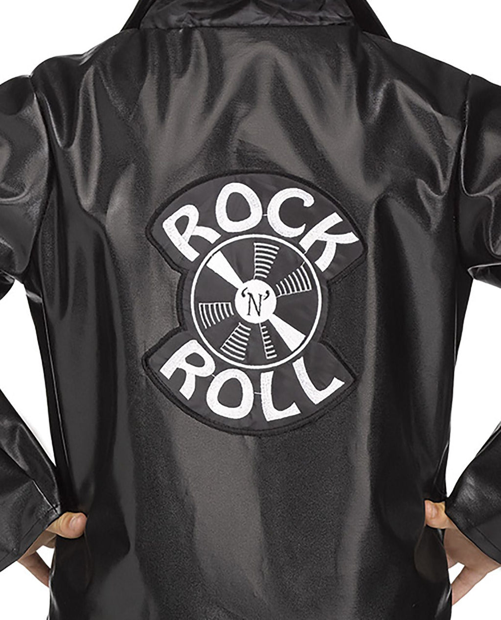Rock N Roll 50's Fake Leather Jacket Toddler Costume Large 3T-4T by HalloweenStore.com
