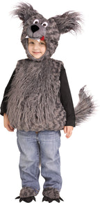 Cuddly Wolf Cub Tunic Child Costume Toddler Size Large 2T-4T by HalloweenStore.com
