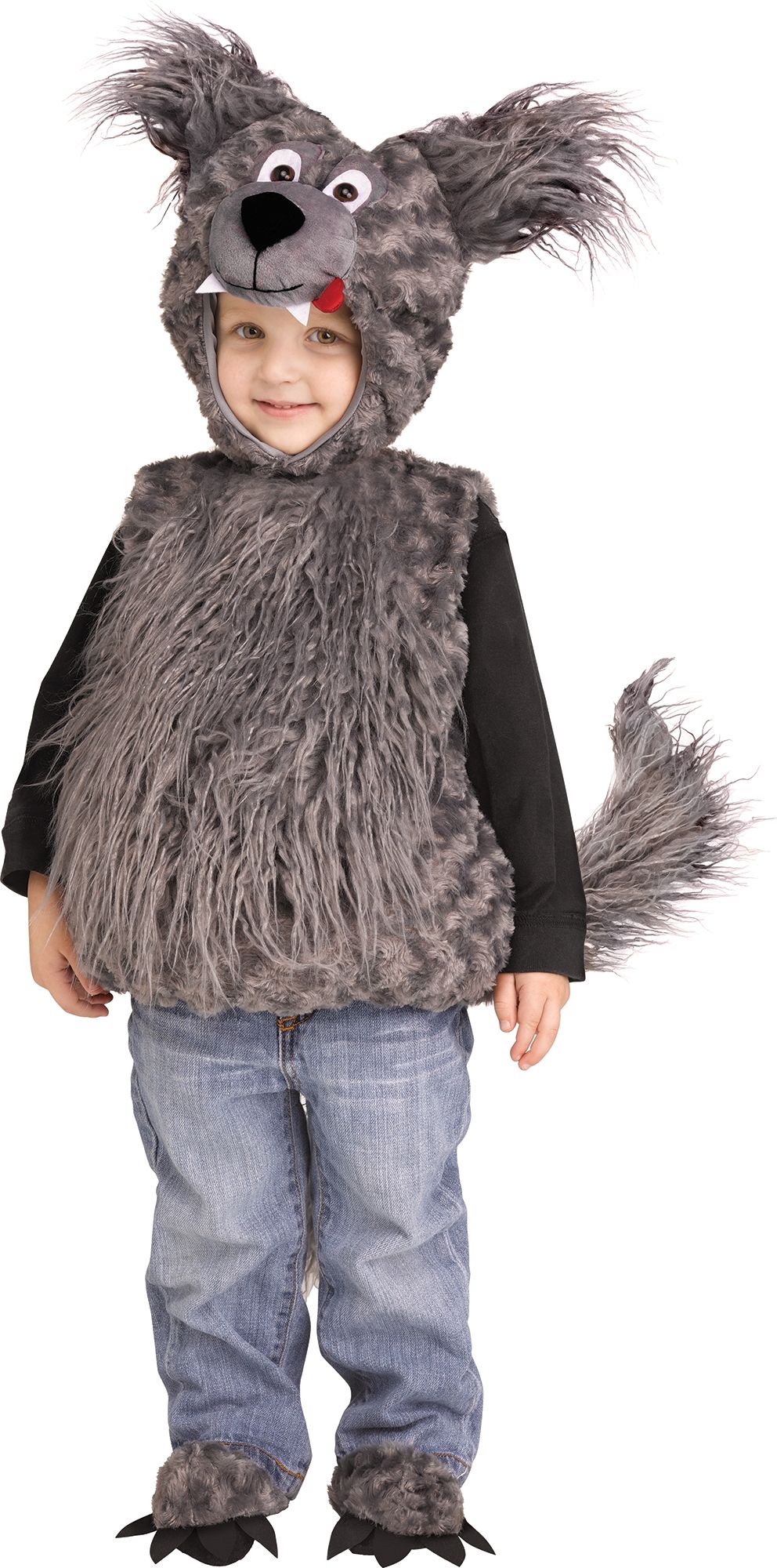 Cuddly Wolf Cub Tunic Child Costume Toddler Size Large 2T-4T by HalloweenStore.com