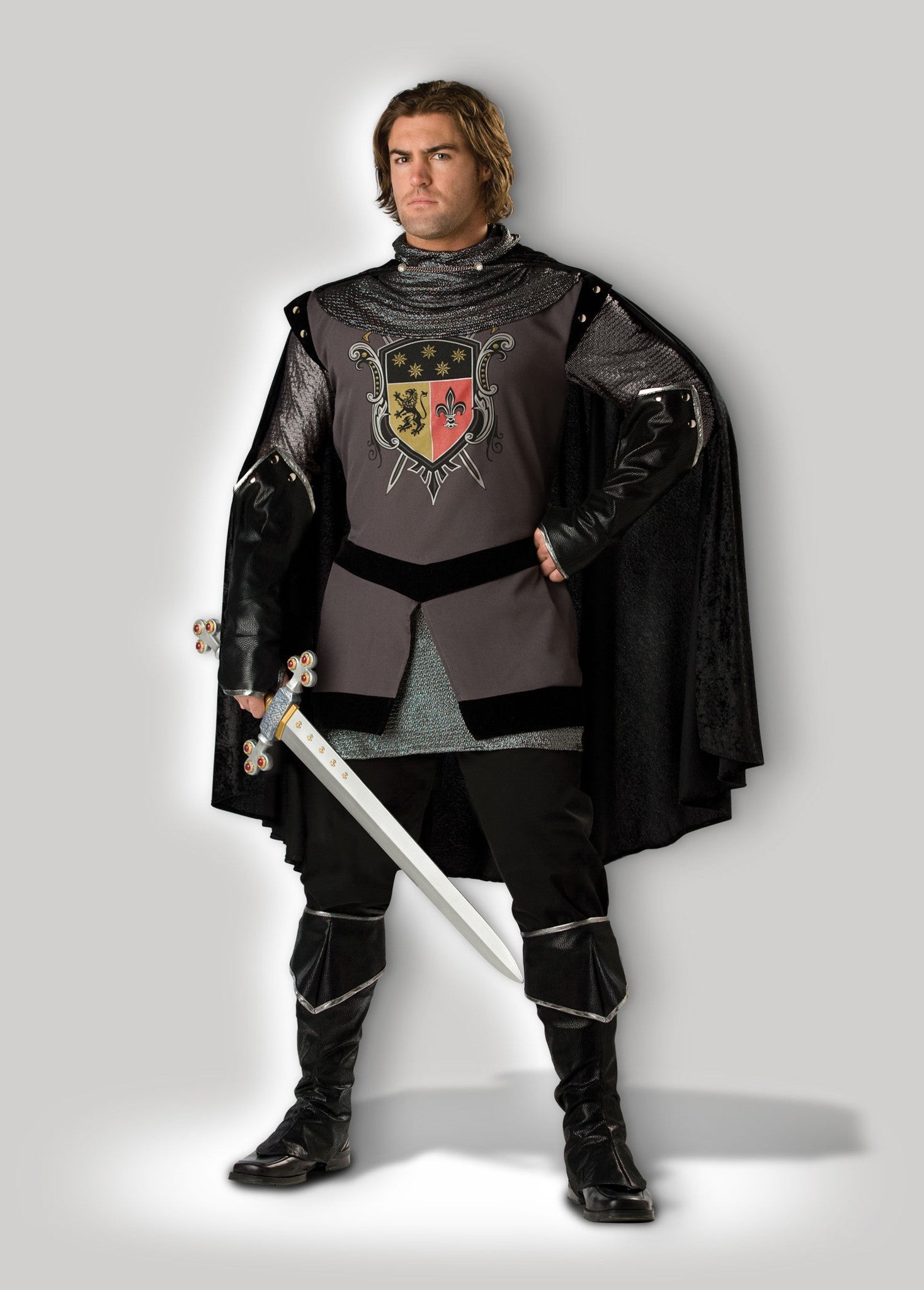 Medieval Dark Knight Renaissance Deluxe Adult Costume X-Large by HalloweenStore.com