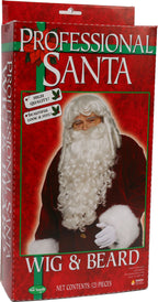 Professional Santa Clause Wig and Beard Set by HalloweenStore.com