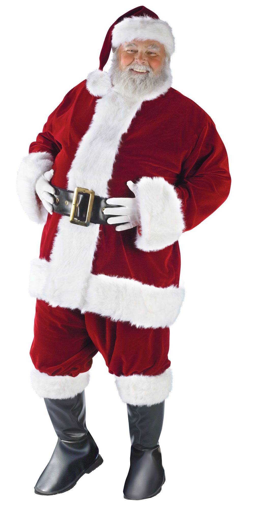 Ultra Velvet Santa Claus Suit Costume Size XXL 58-60 by HalloweenStore.com