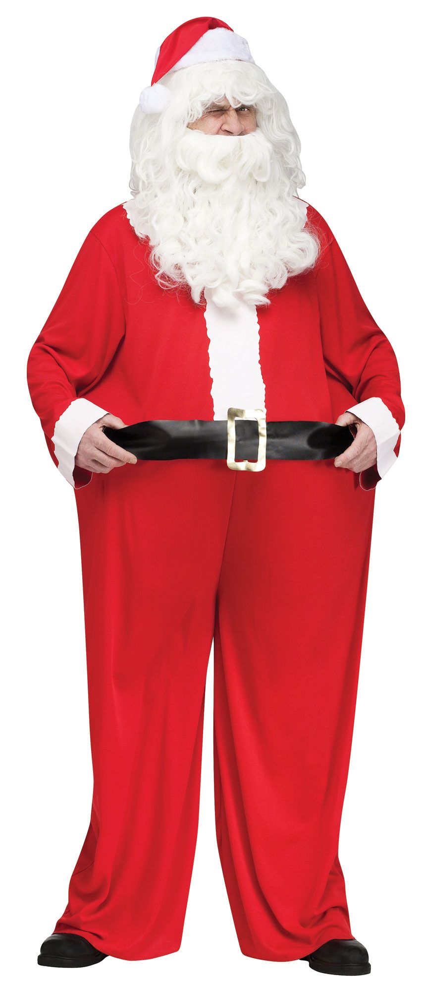 Fat Santa Claus Suit Costume Size Standard 42-46 by HalloweenStore.com