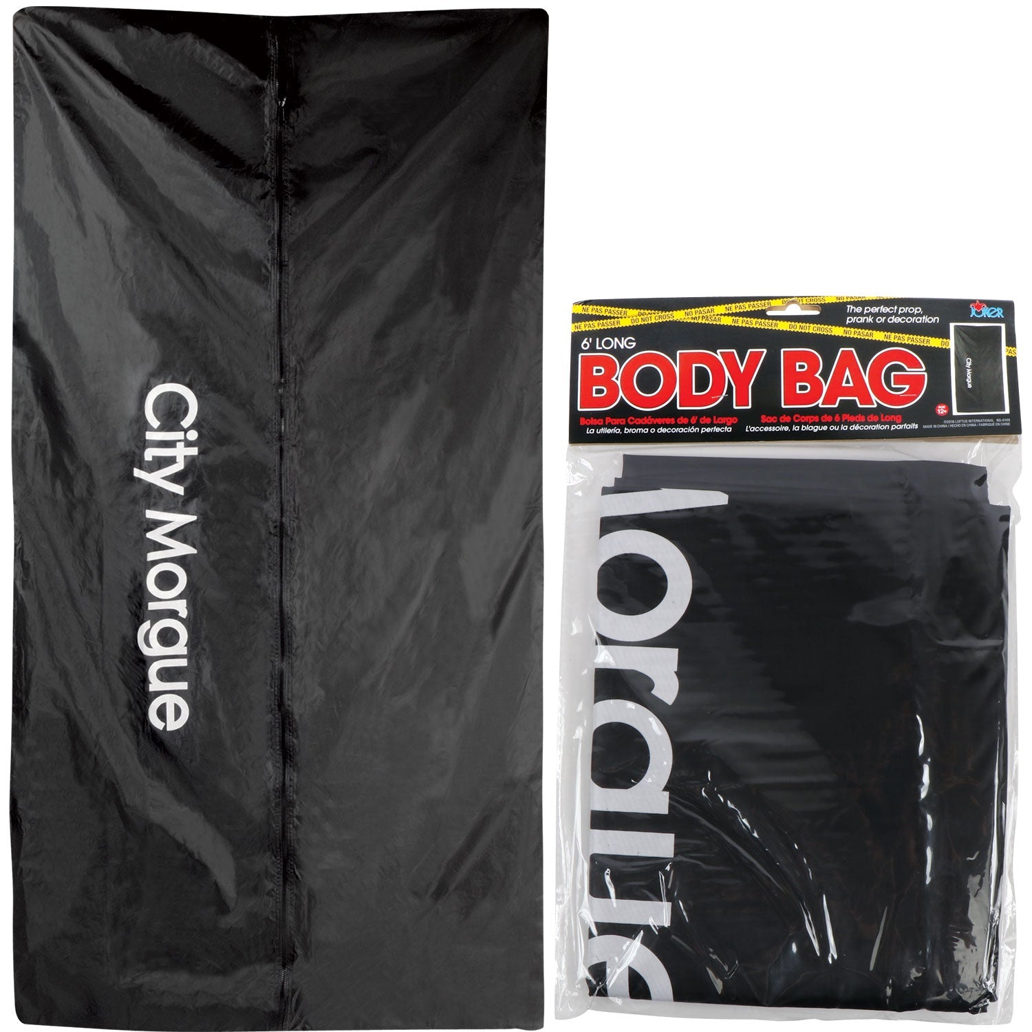 6ft. City Morgue Body Bag Halloween Party Haunted House Decoration Prop by HalloweenStore.com