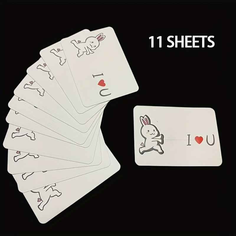 Love launches close-up magic cards. Love moving, stage magic props, creative paper cards. Express love and gratitude. Suitable for party confession events and festivals.