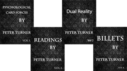 4 Volume Set of Reading, Billets, Dual Reality and Psychological Playing Card Forces by Peter Turner eBook DOWNLOAD by Murphy's Magic Supplies, Inc.