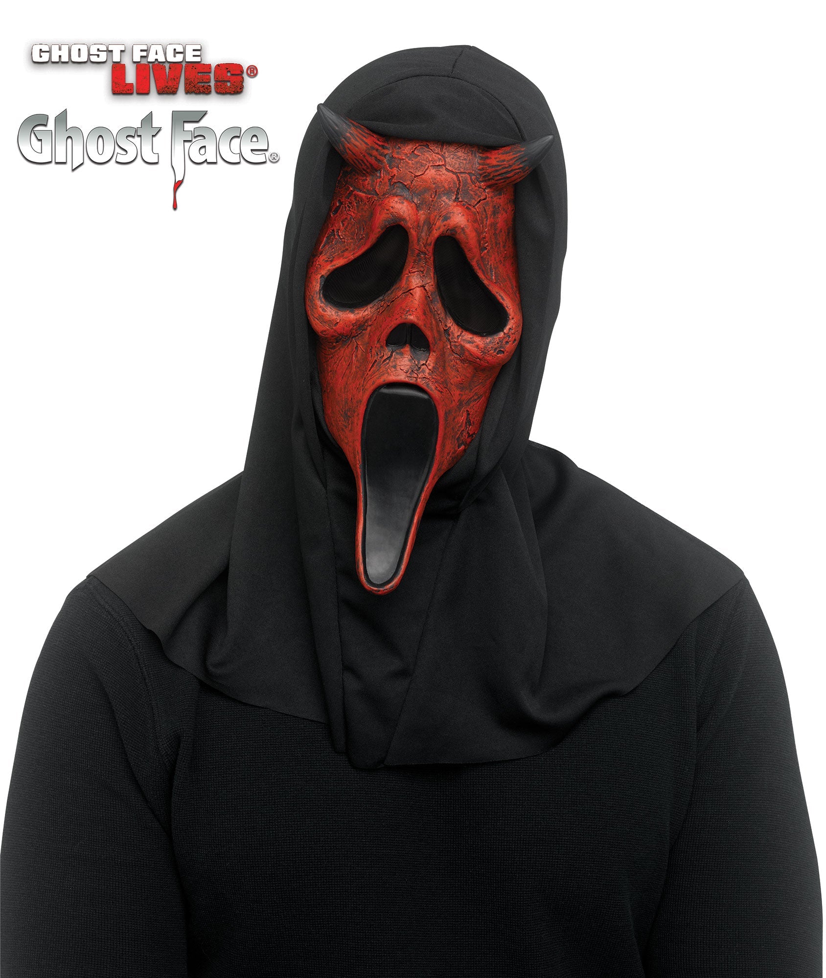 Fun World Scream Ghost Face Aged Devil Character Costume Mask by HalloweenStore.com