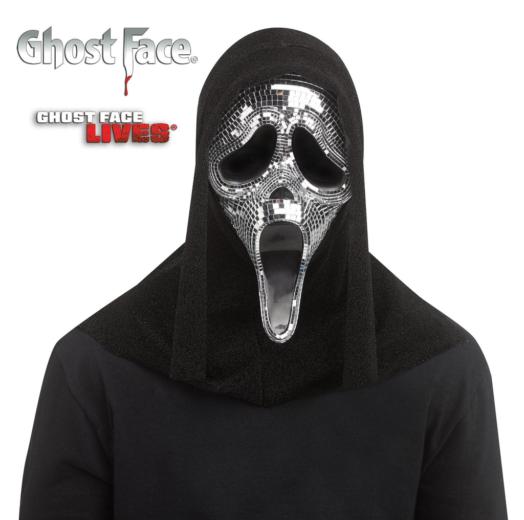 Fun World Scream Ghost Face Disco Mirror Character Costume Mask by HalloweenStore.com