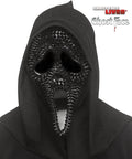 Fun World Scream Ghost Face Spiked Black Character Costume Mask by HalloweenStore.com