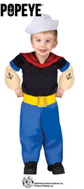 Popeye Baby Toddler Costume Large 3T-4T by HalloweenStore.com