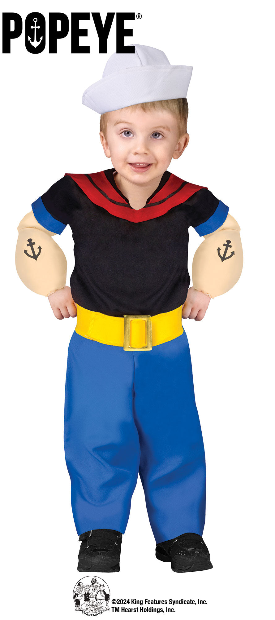 Popeye Baby Toddler Costume Small 24 months - 2T by HalloweenStore.com