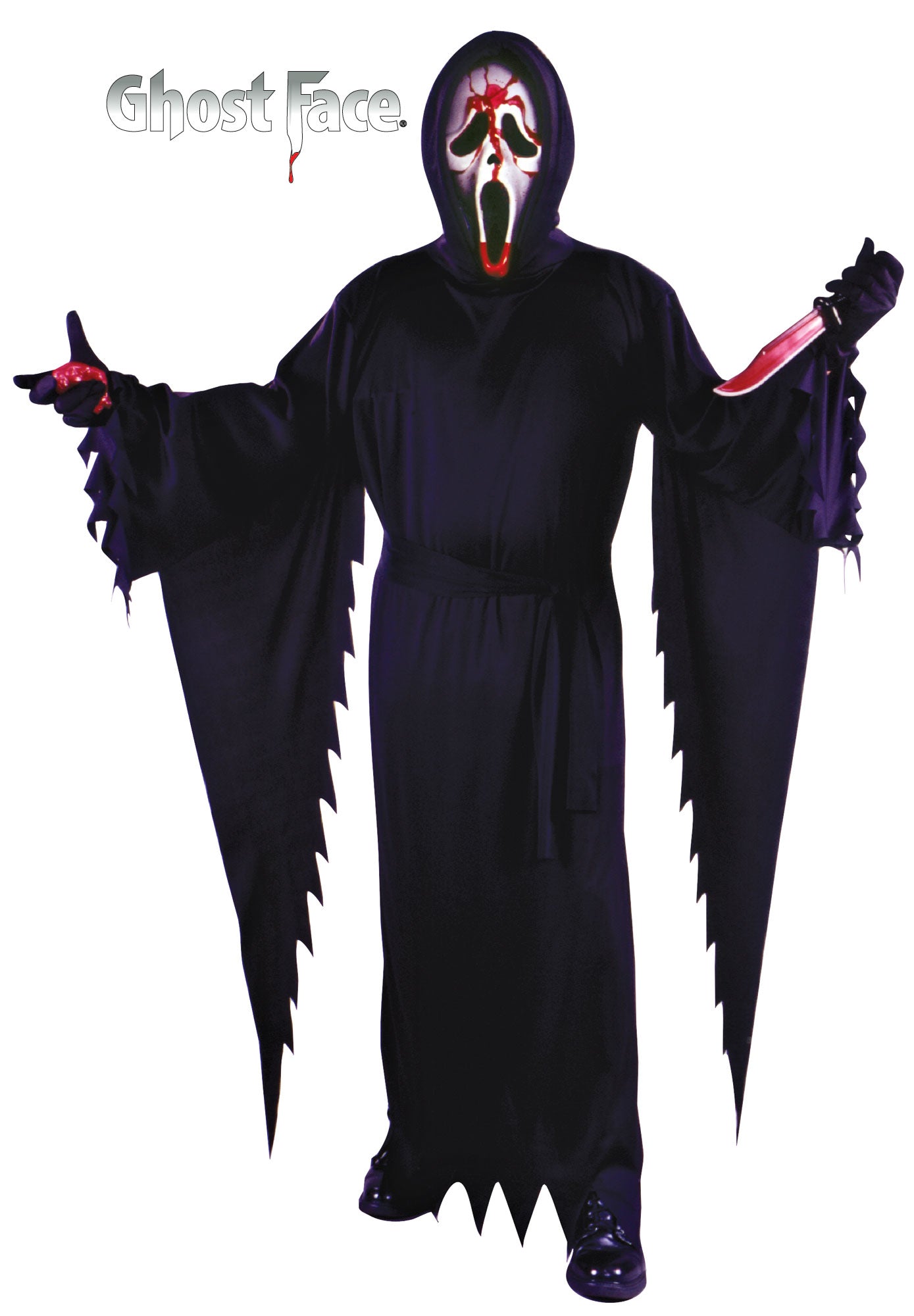 Scream Bleeding Ghost Face Adult Costume by HalloweenStore.com