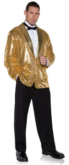 Gold Sequin Jacket Adult Costume Size by HalloweenStore.com