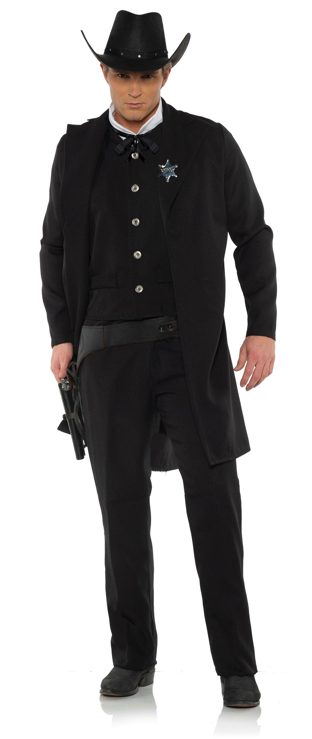 Underwraps Men's Western Dark Sheriff Wild West by HalloweenStore.com