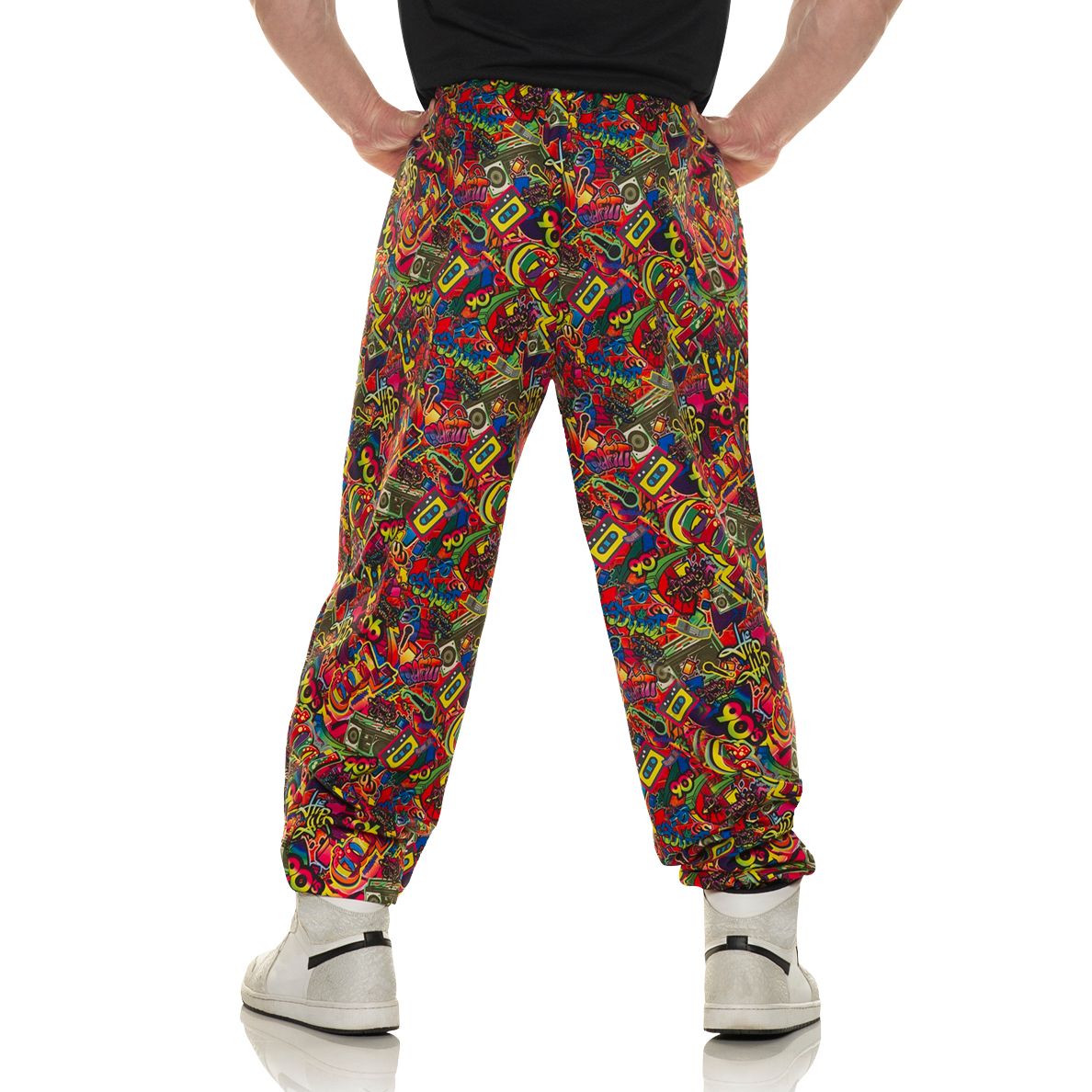 Underwraps 90's Baggy Pants Men's Costume Standard One Size Multicolor by HalloweenStore.com
